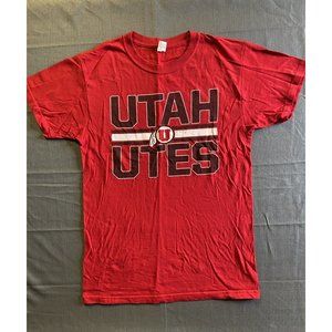 Utah Utes Red Graphic Crew Neck Tee M&O Gold Youth Medium